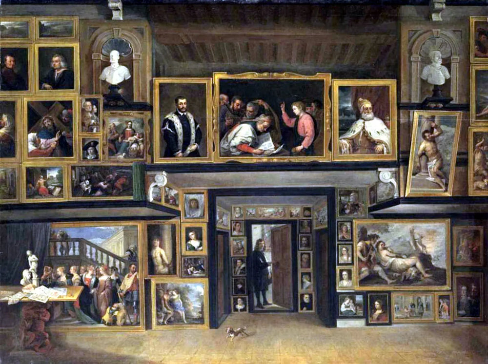 L’Archiduc Léopold-Guillaume dans sa galerie à Bruxelles (III) - David Teniers le Jeune - Alpha Reproduction