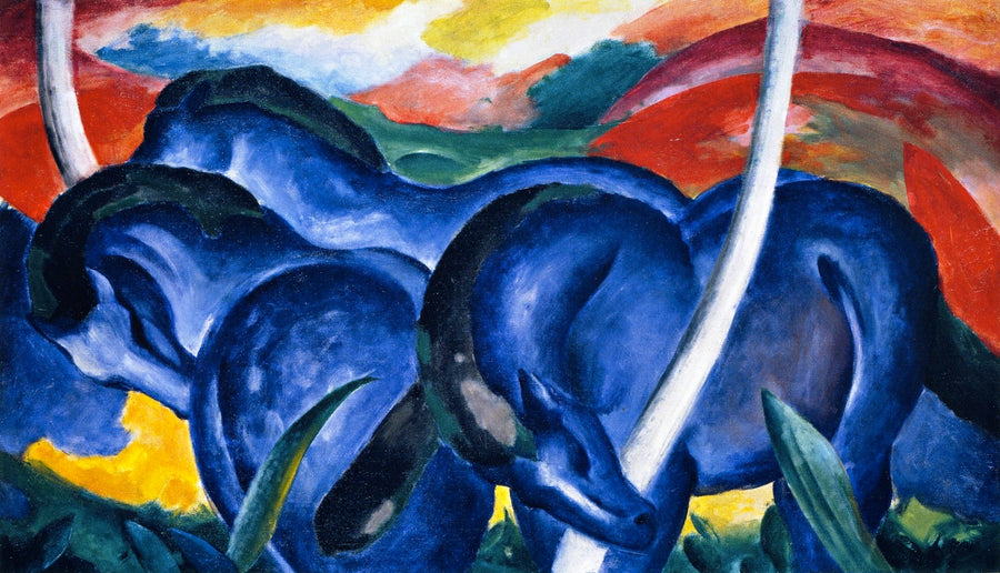 The Large Blue Horses - Franz Marc