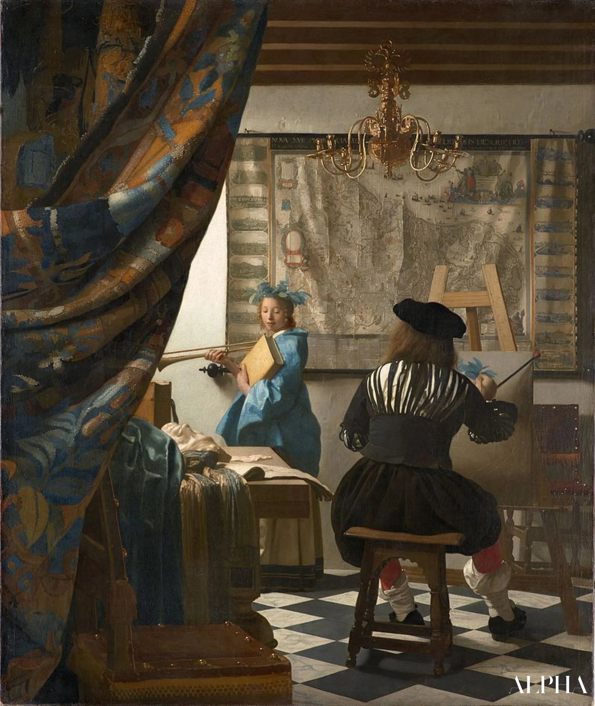 L'Art de la peinture - Johannes Vermeer - Reproductions de tableaux et peintures haut de gamme