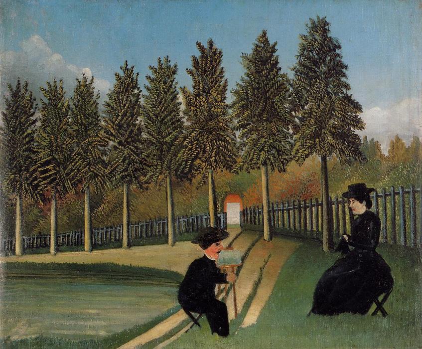 Kunstneren maler sin kone - Henri Rousseau