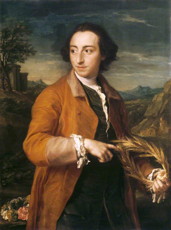 Lascelles Raymond Iremonger (1718/19–1793) med majs- og rosenkranse - Pompeo Batoni