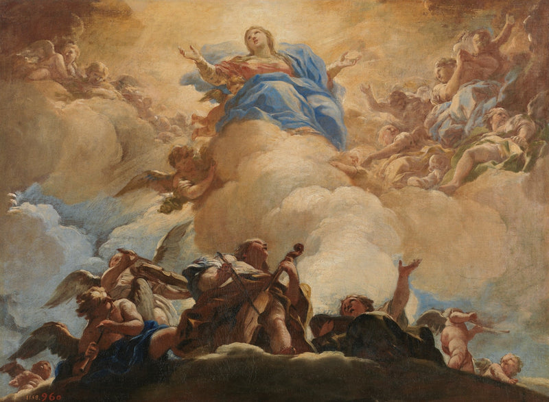 Jomfru Marias Antagelse - Luca Giordano