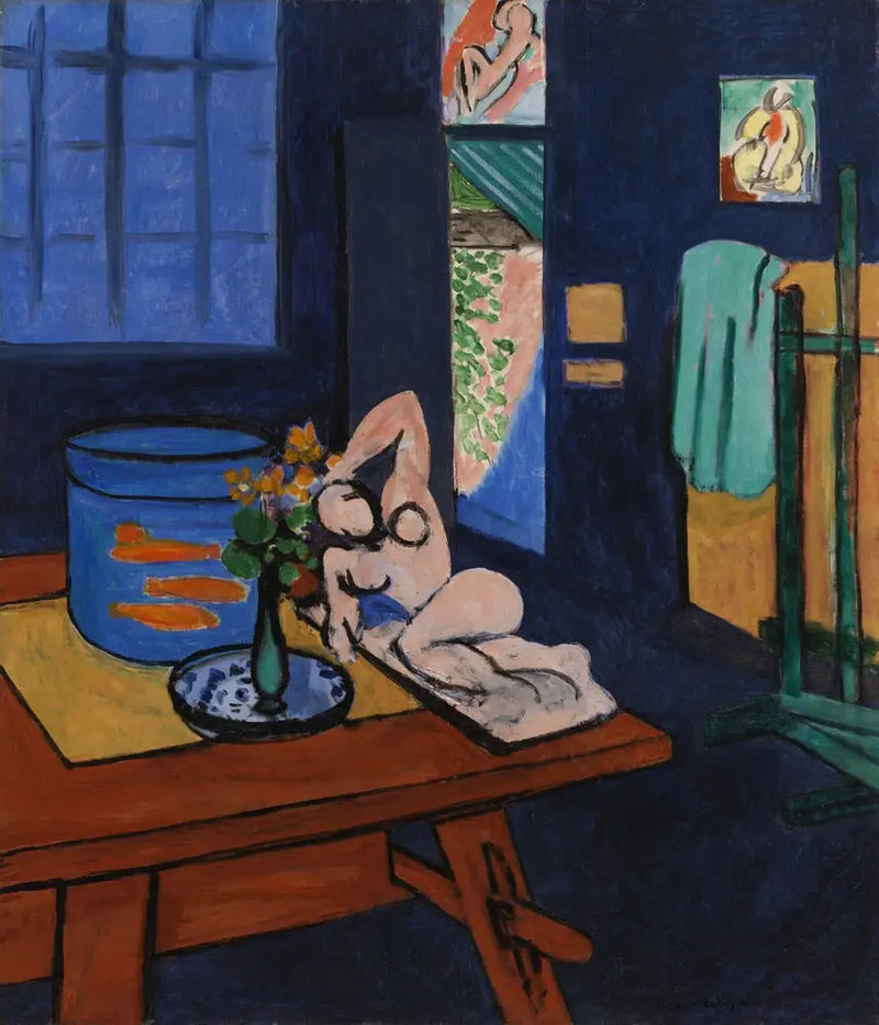 Atelier med røde fisk - Henri Matisse