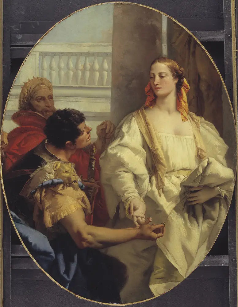 Latinus offrant sa fille Lavinia à Énée en mariage - Giovanni Battista Tiepolo - Alpha Reproduction