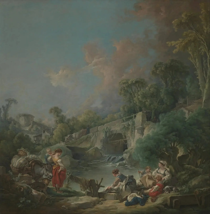 Vaskende kvinder - François Boucher