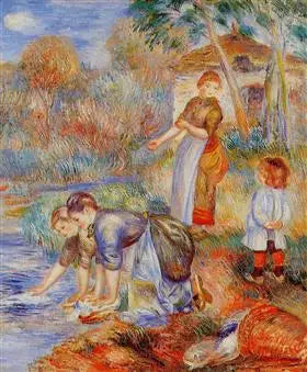 Vaskekoner - Pierre-Auguste Renoir