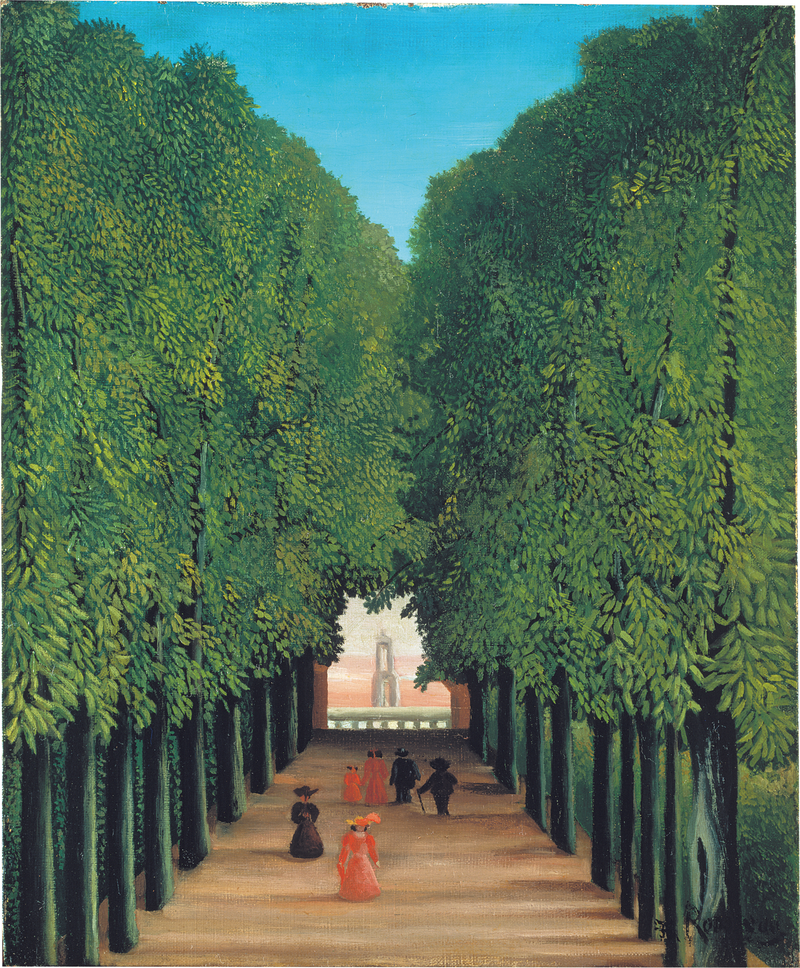 Avenuen ved Saint-Cloud-parken - Henri Rousseau