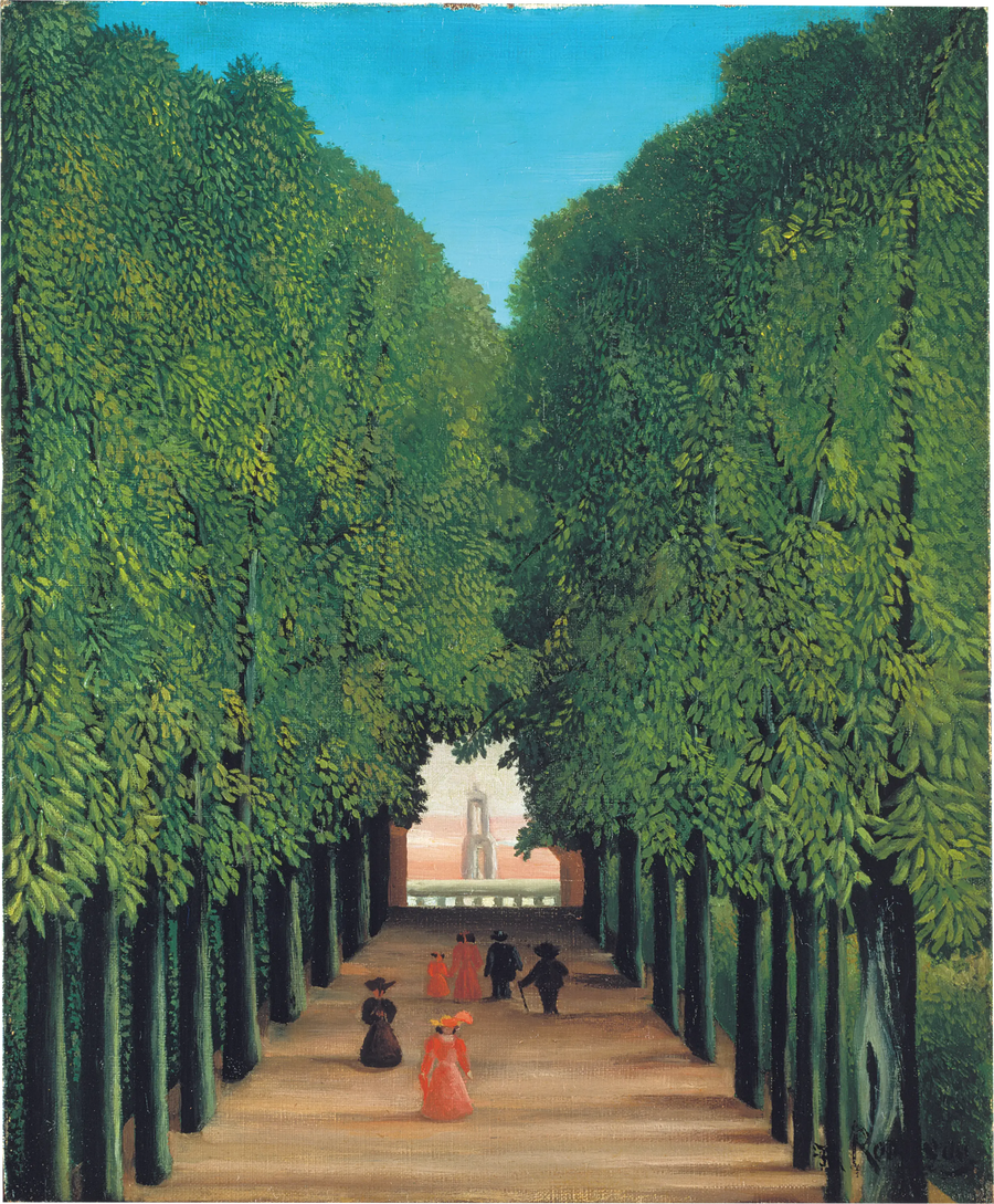 Avenuen ved Saint-Cloud-parken - Henri Rousseau