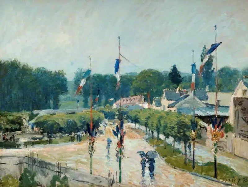 Den 14. juli i Marly - Alfred Sisley