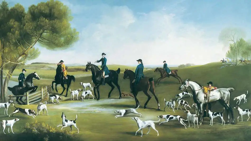 Le 3e duc de Richmond avec le Charlton Hunt - George Stubbs - Alpha Reproduction