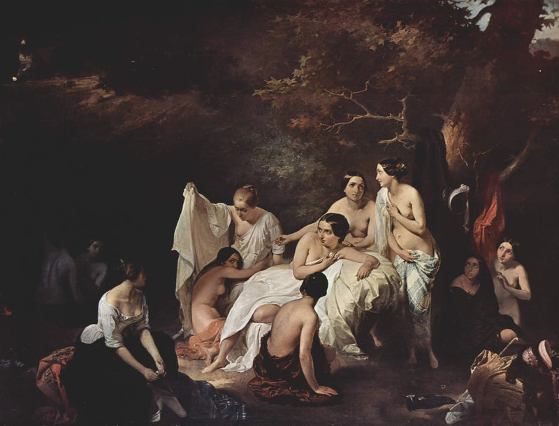 Nymfernes bad - Francesco Hayez