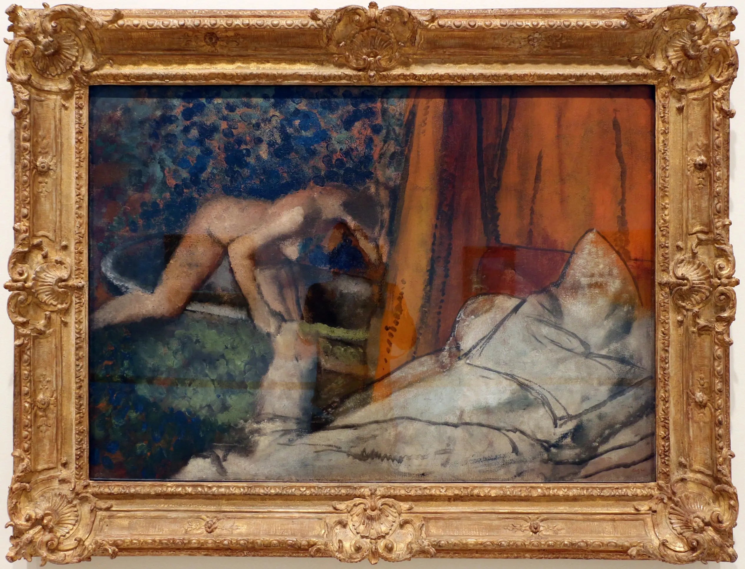 Le bain - Edgar Degas image 1 reproduction artisanale de tableau