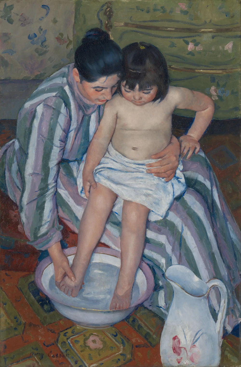 Le Bain - Mary Cassatt image 1 reproduction artisanale de tableau