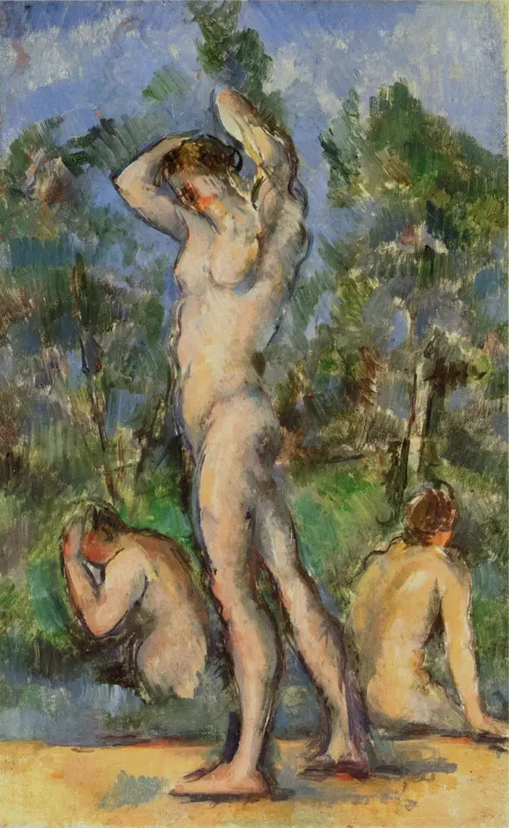 Le bain - Paul Cézanne image 1 copie de tableau peinte à la main