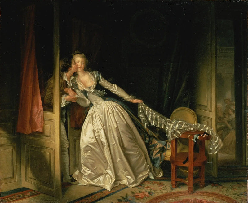 Det hemmelige kys - Jean-Honoré Fragonard