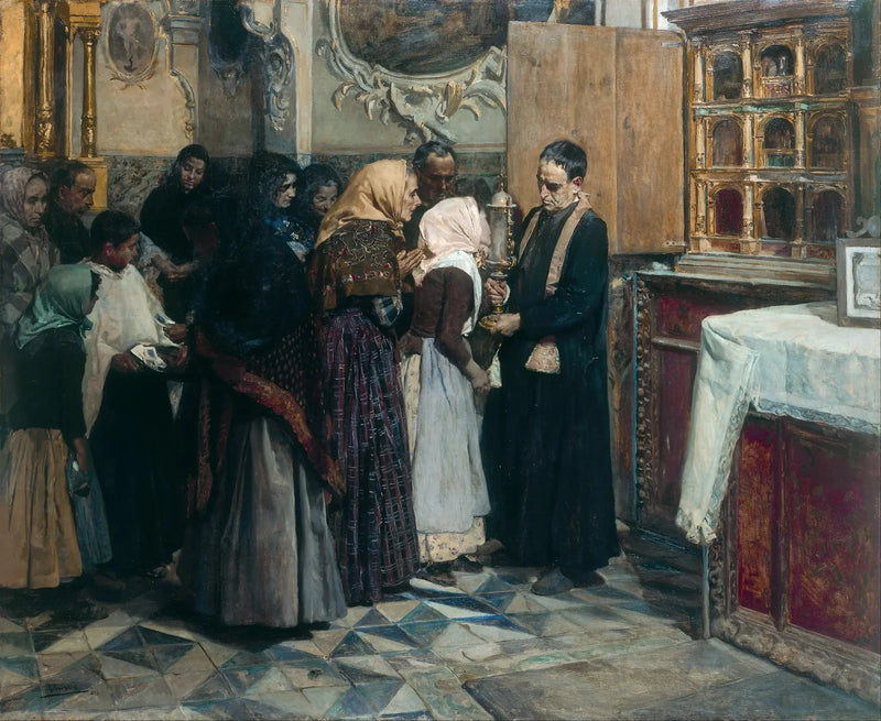 Kysset ved relikvien - Joaquín Sorolla