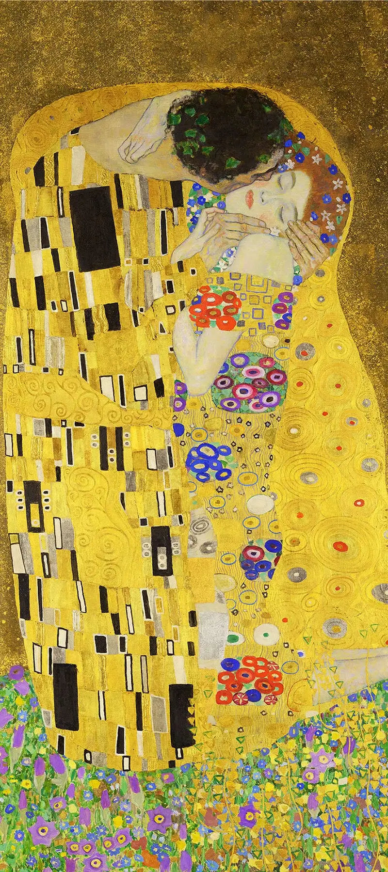 💛 Kyssen (Detalje II) – Gustav Klimt (1907–1908)