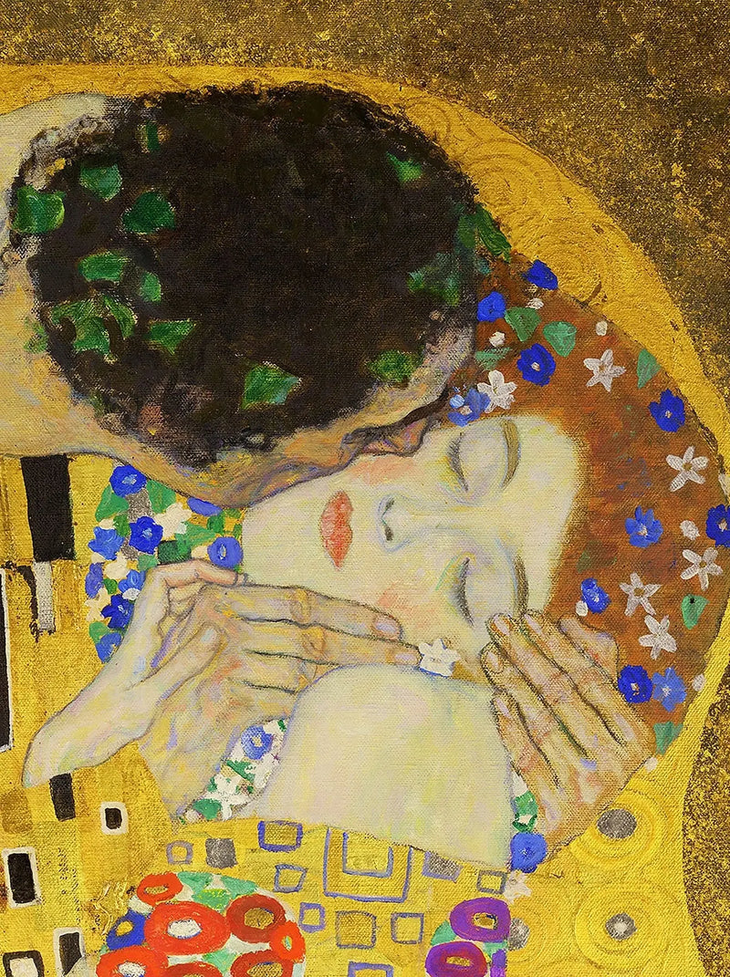 💋 Kyssen (Detalje IV) – Gustav Klimt (1907-1908)