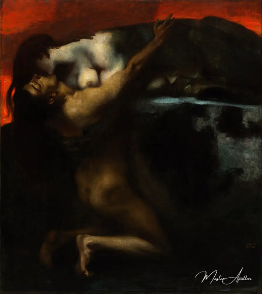 Le Baiser du Sphinx - Franz Von Stuck Reproductions de tableaux à la peinture à l’huile