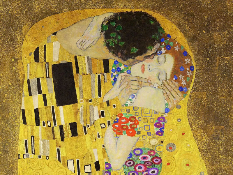 💋 Kyssen – Gustav Klimt (Detalje) (1907-1908)