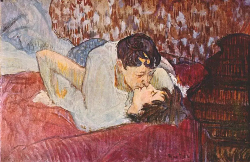 Kysset - Henri de Toulouse-Lautrec