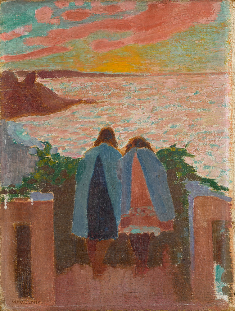 Silencens balkon ved solnedgang - Maurice Denis