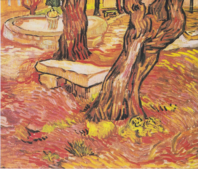 Stenbænken i haven ved Saint-Paul Hospital - Vincent van Gogh