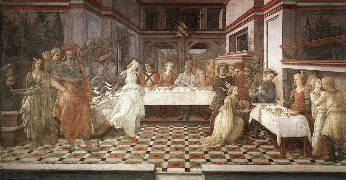 Le Banquet d'Hérode - Fra Filippo Lippi image 1 copie de tableau peinte à la main