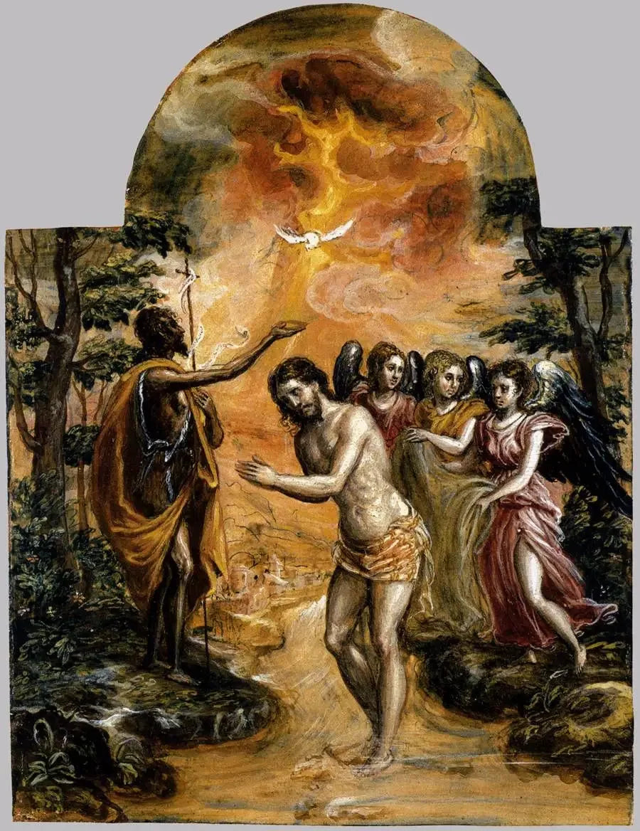 Dåben af Kristus - El Greco