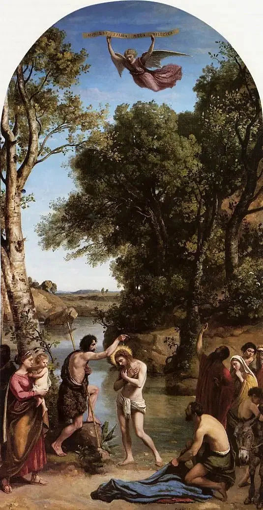 Dåben af Kristus - Jean-Baptiste Camille Corot