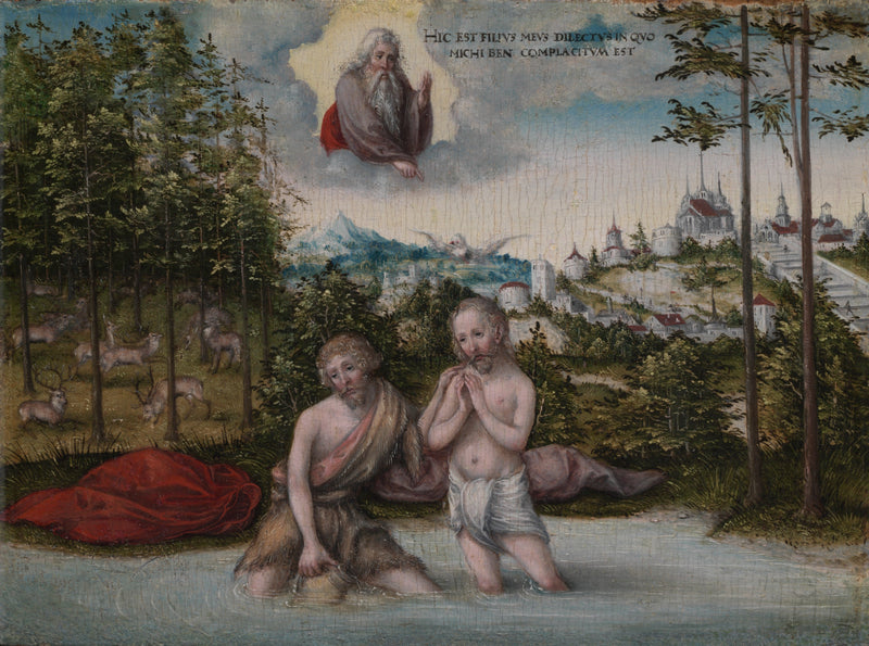 Dåben af Kristus - Lucas Cranach den Ældre