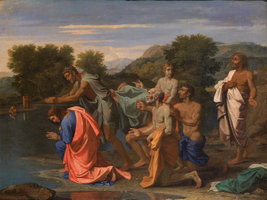 Dåben af Kristus - Nicolas Poussin