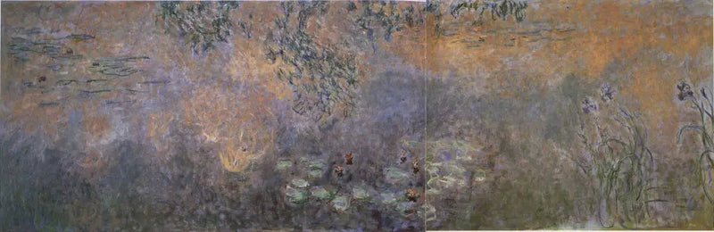 Nymfeøernes bassin med iris - Claude Monet