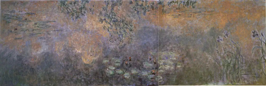 Nymfeøernes bassin med iris - Claude Monet
