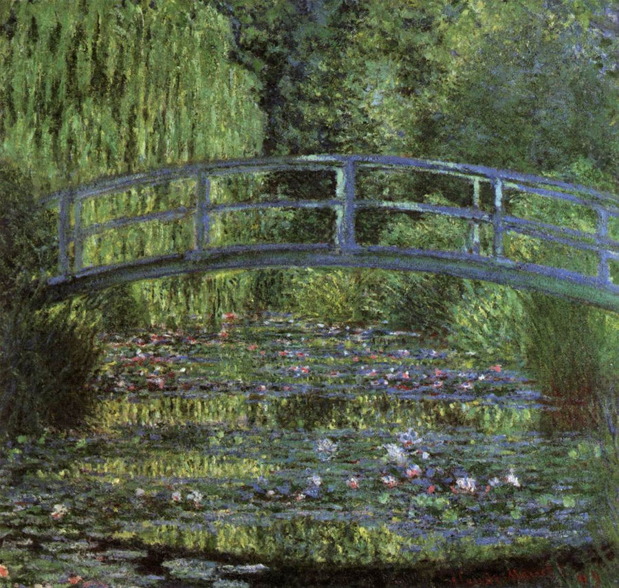 Nymfebassinet, grøn harmoni - Claude Monet