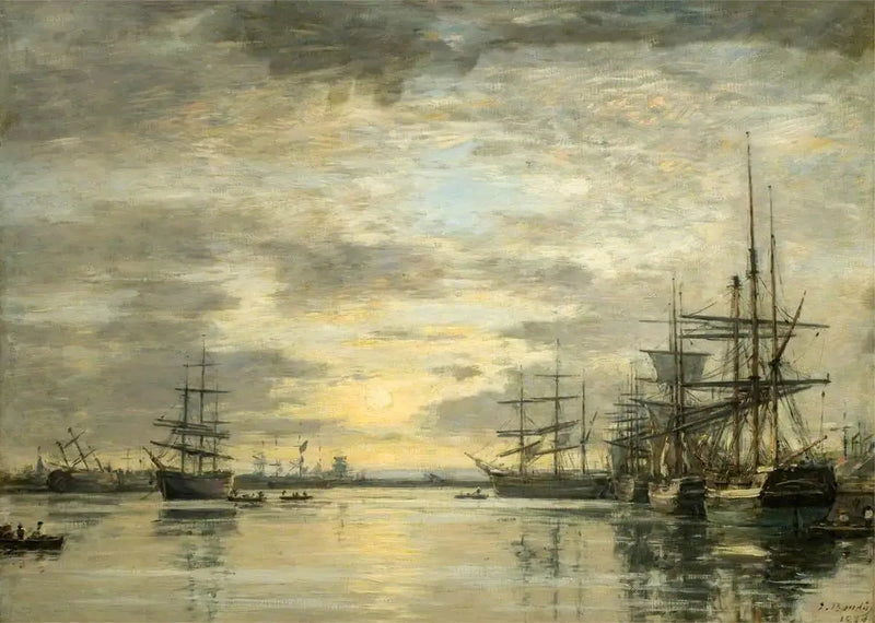 Bassinet af Eure i Havre - Eugène Boudin