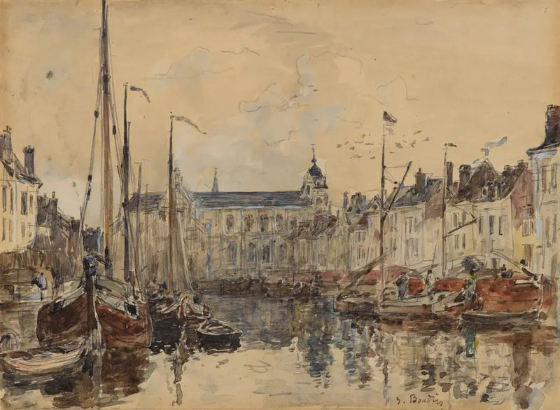 Handelsbassinet i Bruxelles - Eugène Boudin