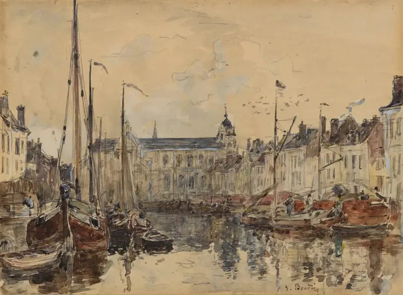 Handelsbassinet i Bruxelles - Eugène Boudin