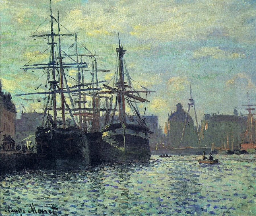Handelsbassinet, Le Havre W294 - Claude Monet