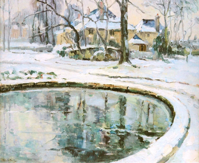 Bassinet, sne - Robert Antoine Pinchon