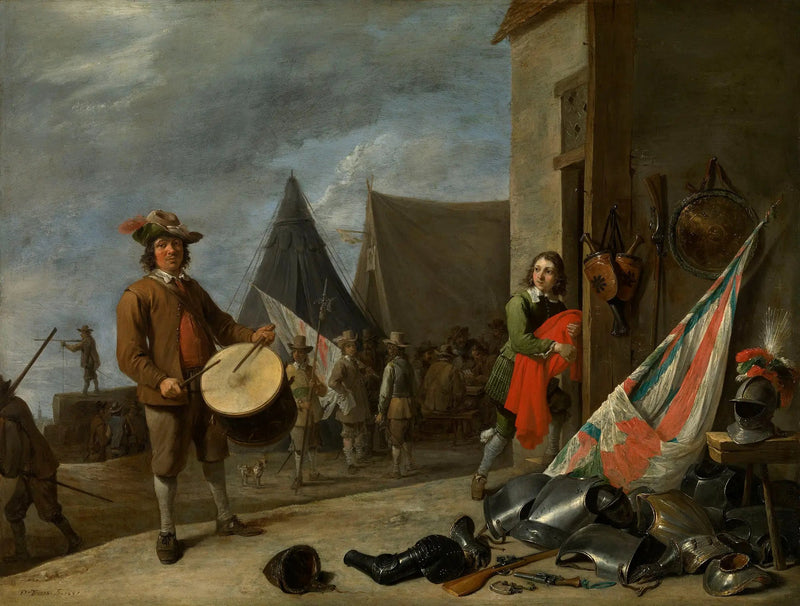 Le trommeslager - David Teniers le Jeune