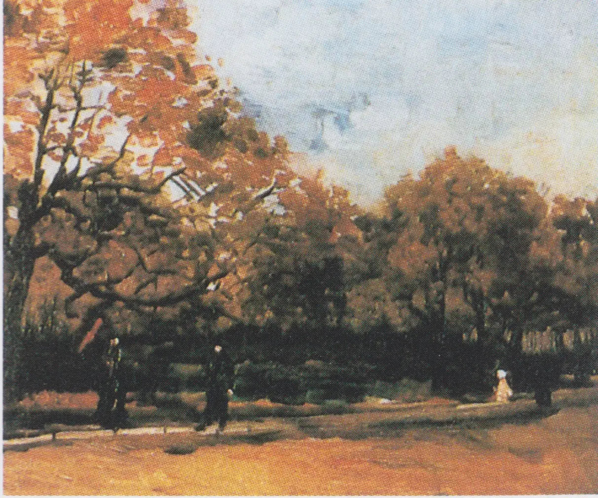 Le Bois de Boulogne avec des passants - Vincent van Gogh image 1 tableau peint à l’huile sur toile