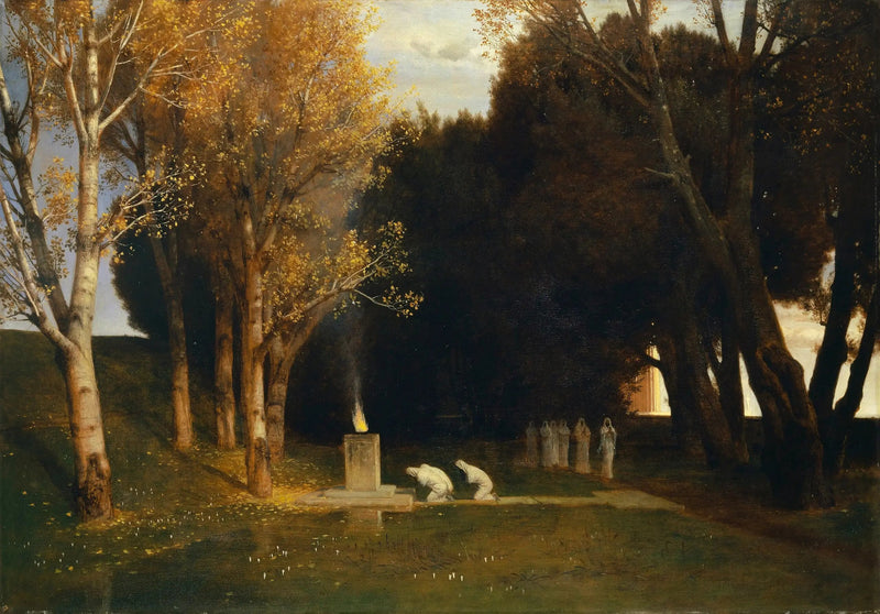 Den hellige skov - Arnold Bøcklin
