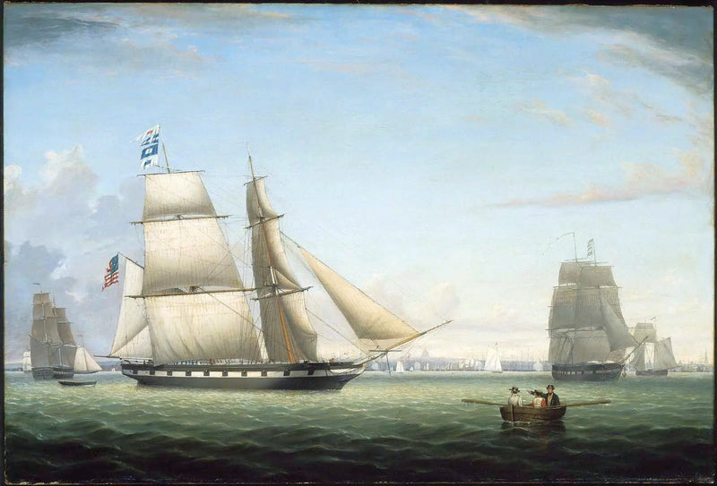 Le Brick Antelope i Boston havn - Fitz Henry Lane