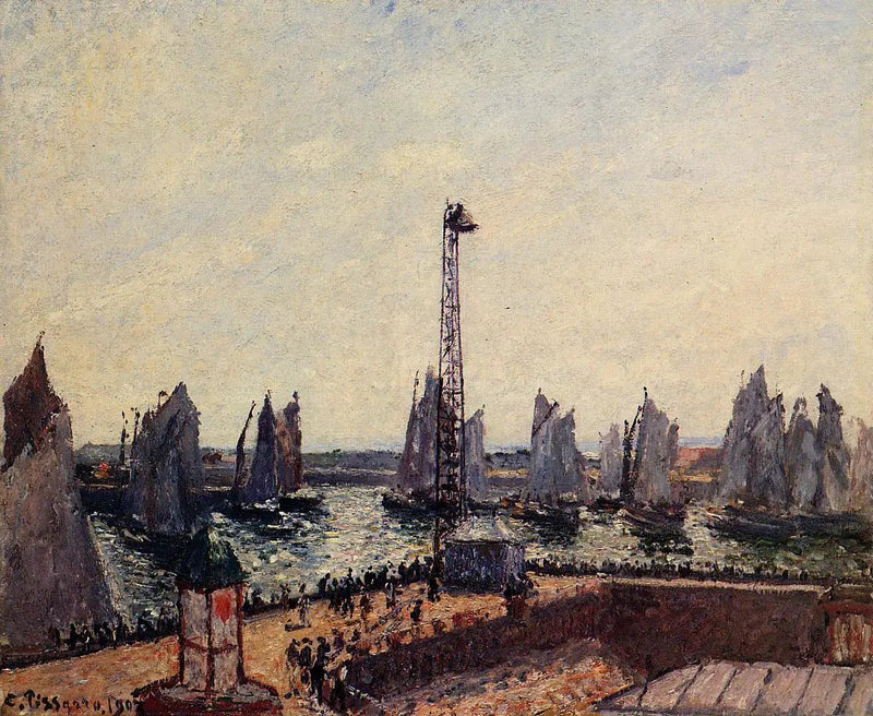 Brændbølge Øst, tilbage fra regattaen, Le Havre - Camille Pissarro