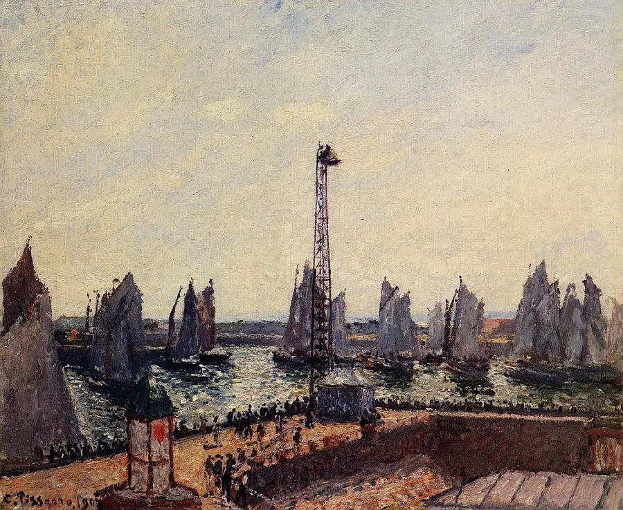 Brændbølge Øst, tilbage fra regattaen, Le Havre - Camille Pissarro