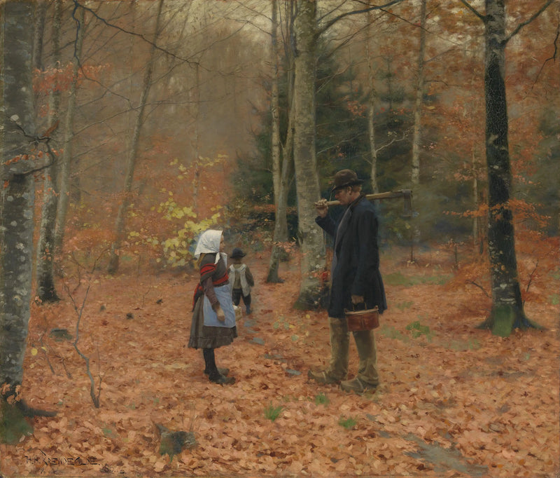 Bødkeren og hans børn - H. A. Brendekilde