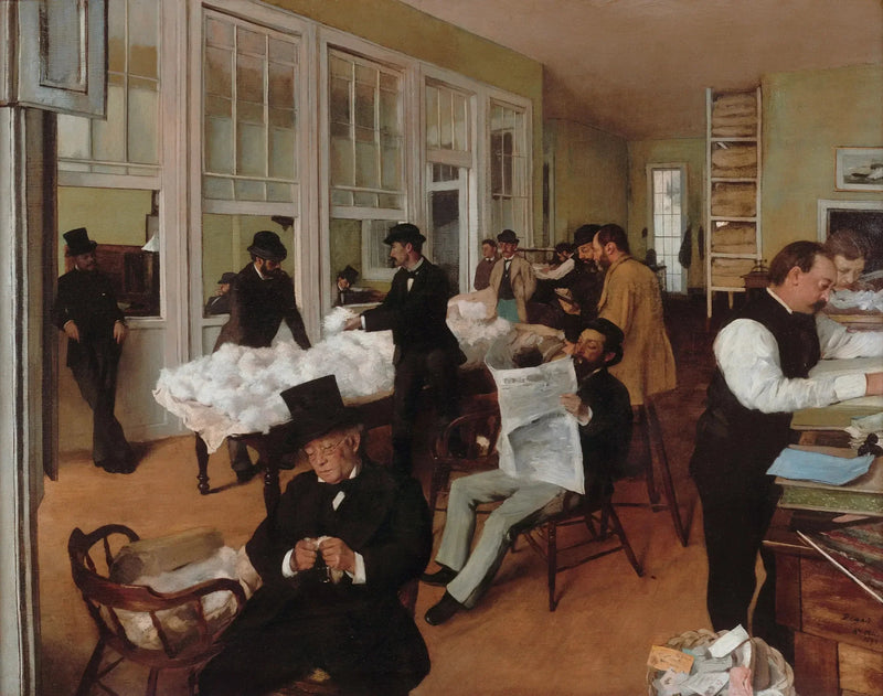 Bomuldsbureauet i New Orleans - Edgar Degas