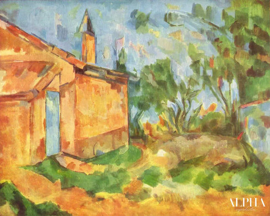 Le Cabanon de Jourdan ll - Paul Cézanne - Reproductions de tableaux et peintures haut de gamme