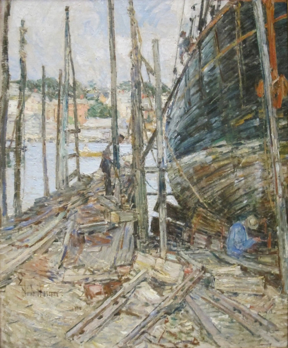 Le calfeutrant - Childe Hassam - Alpha Reproduction